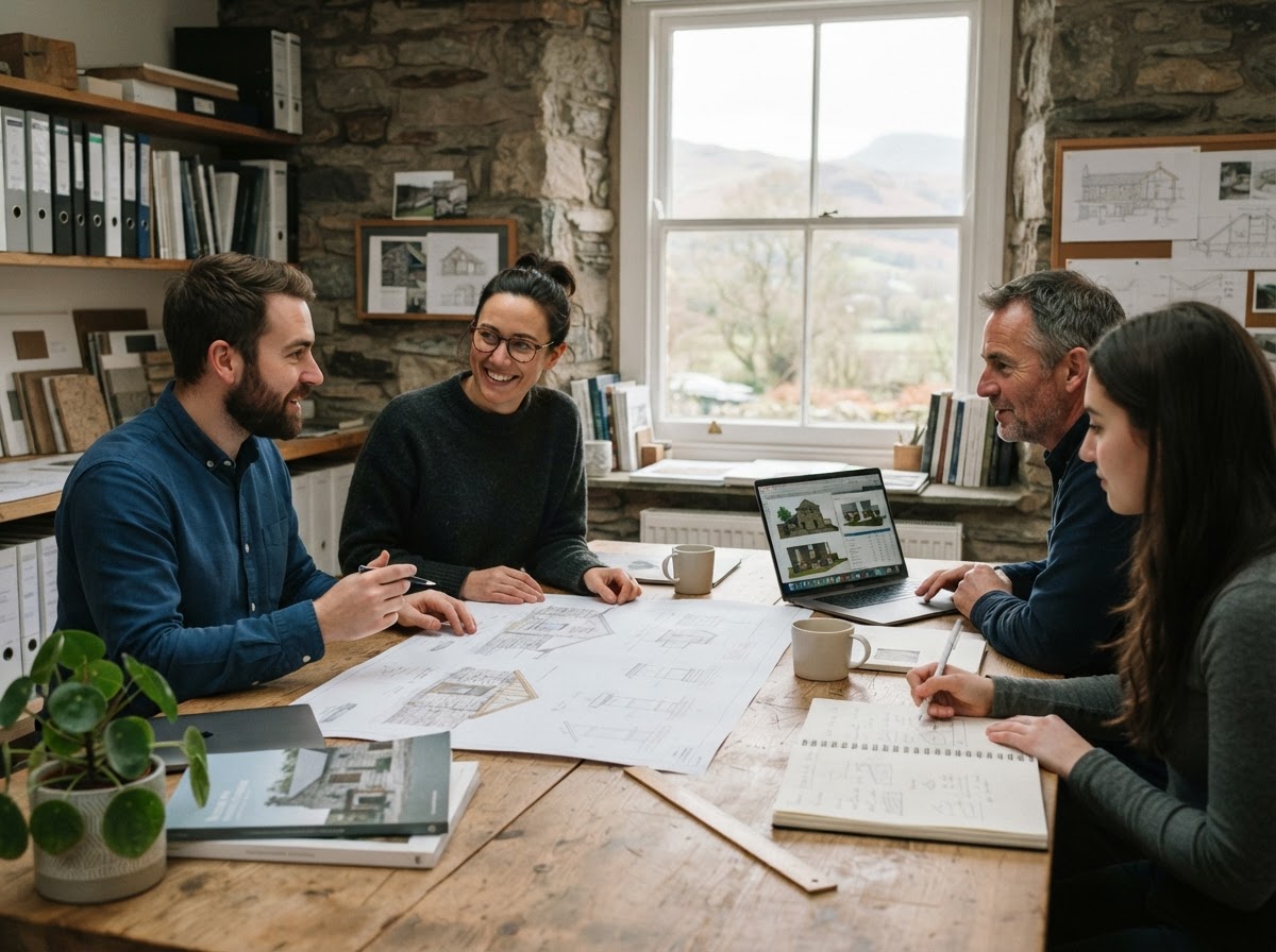 Borrowdale analysts reviewing AI-generated risk and portfolio data